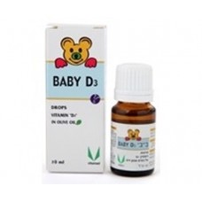 Витамин Д3 для грудничков на базе оливкового масла, Vitamin D3 for babies based on olive oil 10ml